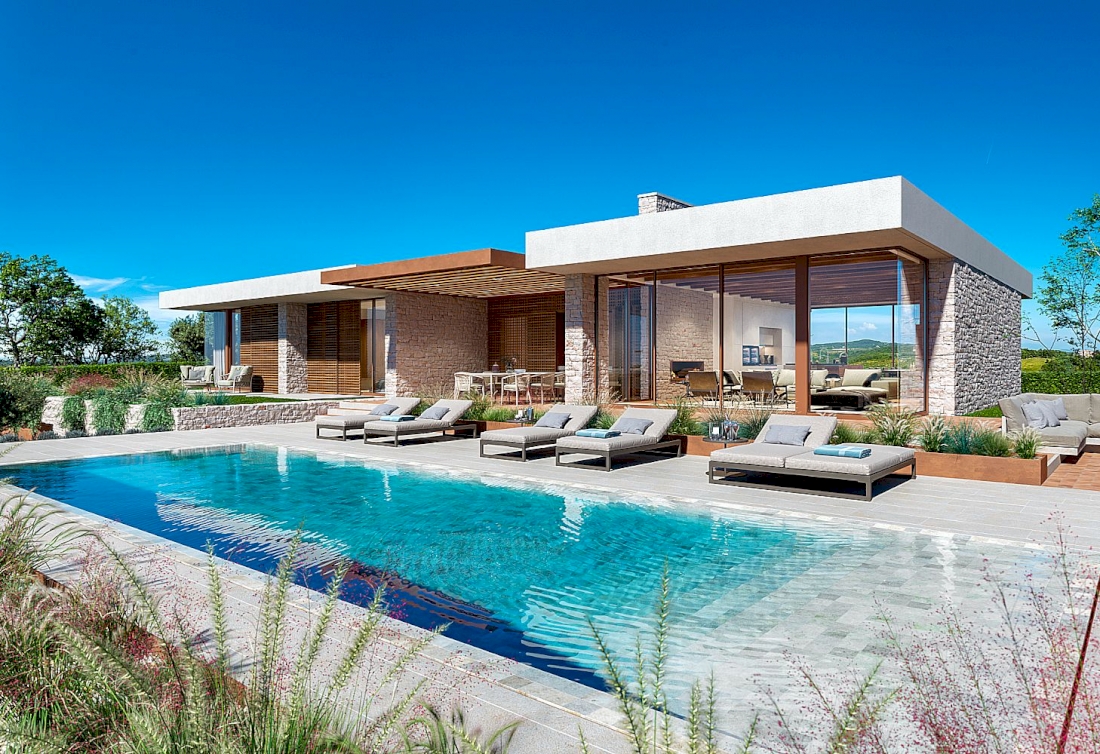 Modern luxury villas with sea view in Istria