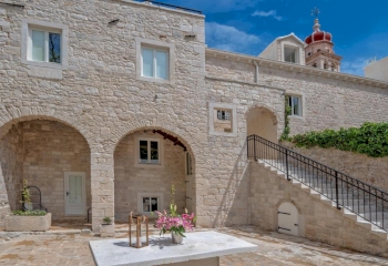 Historical waterfront palace from the 15th century - Island of Brač